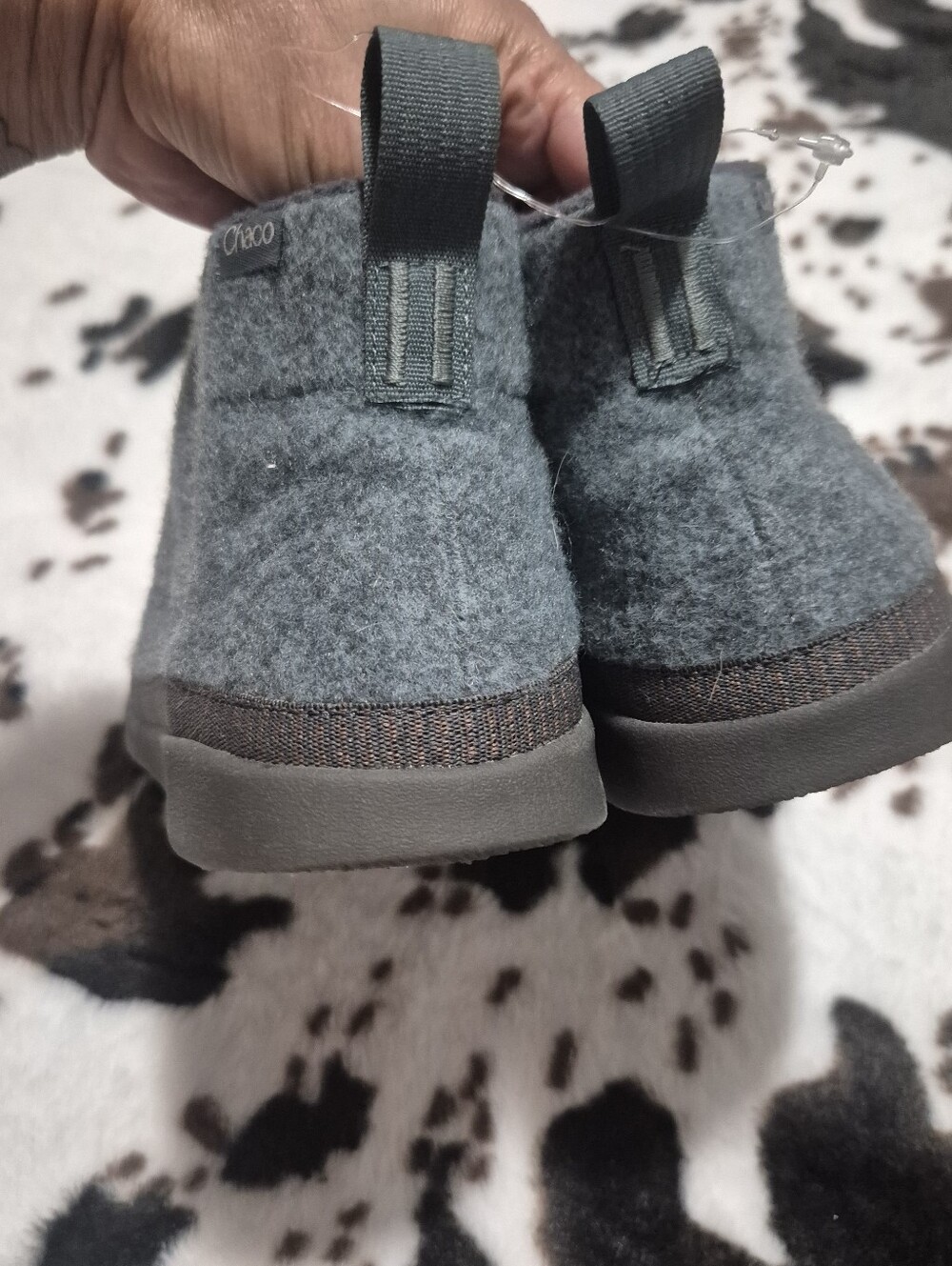 Chaco Gray Wool Chelsea Boot - Comfort Slip-On Bootie :9 - Picture 5 of 13